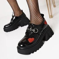 loafers ankle boots love design slip on spring autumn footwear soft round toe platform zapatos de mujer shoes for women 2021