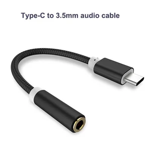 Аудиокабель-адаптер для наушников Huawei V30 mate 20 P30 pro, с разъемом USB C 3,5 и штекером AUX 3,5 мм