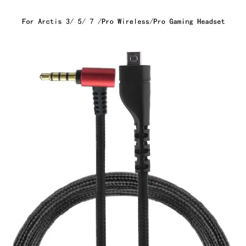 

3.5mm Aux Line Gaming Headphone Replacement Cable for Arctis 3 5 7 Pro Headset