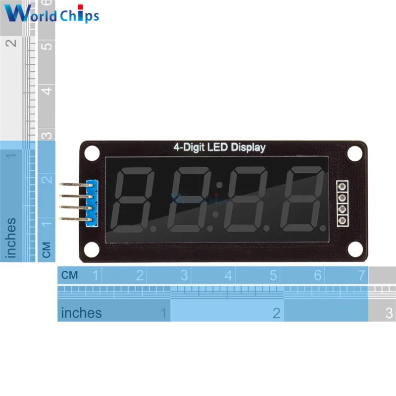 Модуль цифровые часы-трубка TM1637 для Arduino 4-разрядный 7-сегментный модуль с