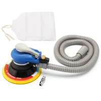 6 inch 90psi 150mm pneumatic sanding machine air random orbital palm sander for pad pneumatic tool with dust collection hose