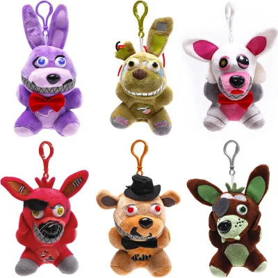 15-18 см FNAF Foxy Бонни и Чика Золотой Фредди кошмар медведь брелок пять ночей у 4