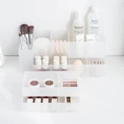 Регулируемый ящик для хранения косметики пластиковый ящик стиль мелочи косметический контейнерный делитель Настольный ящик для отделки