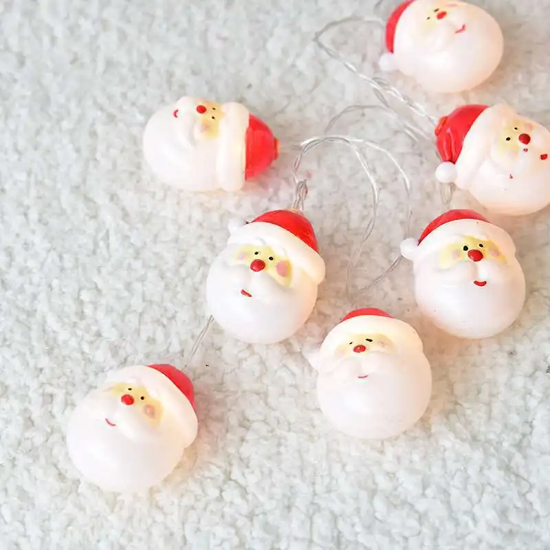 

LED Santa Claus String Lights Battery Power Christmas Tree Decor Fairy Lights Garland Xmas Party Holiday Lighting Decoration