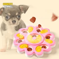 cawayi kennel interactive toys for pet dogs cats bite proof funny slow food bowl toy make dog happy plastic dog supplies d2363