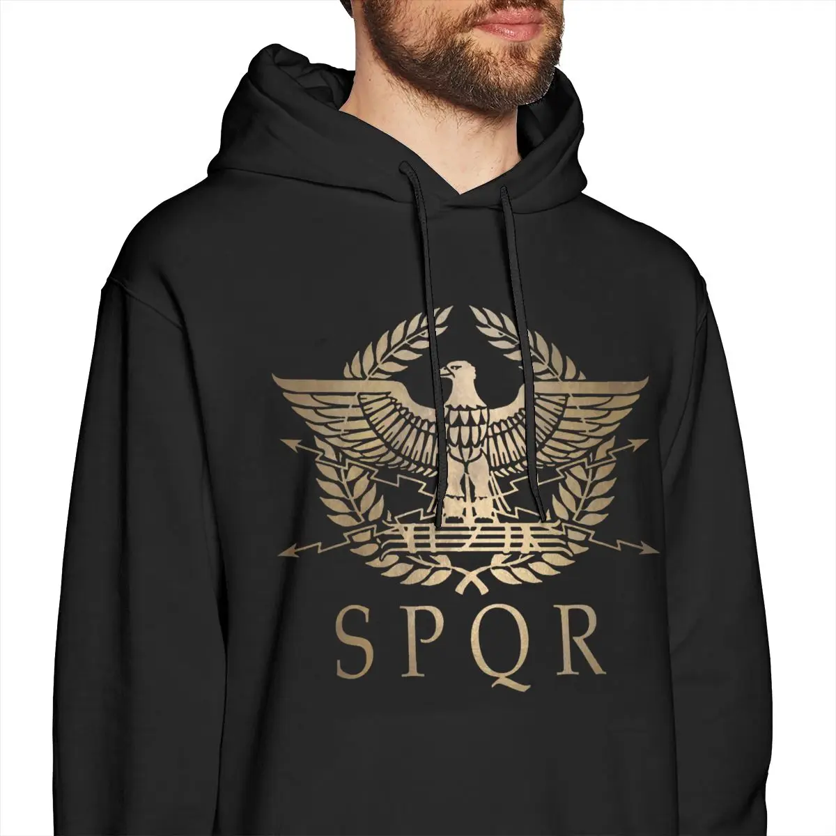 Spqr Римский Империя Стандартная плата толстовки MenMan мягкая толстовка круглый воротник