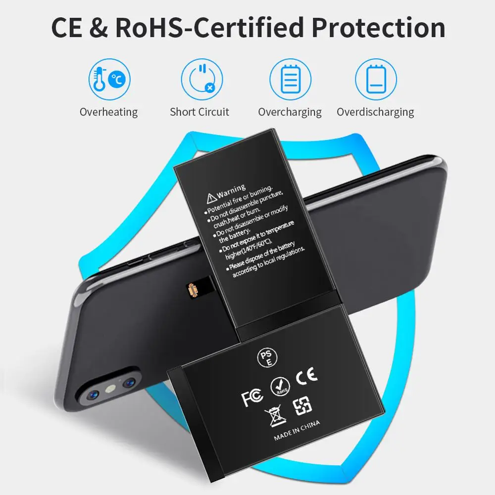 Perfine Идеальная батарея для iPhone X 3200 мАч сменная литий полимерная большой емкости с