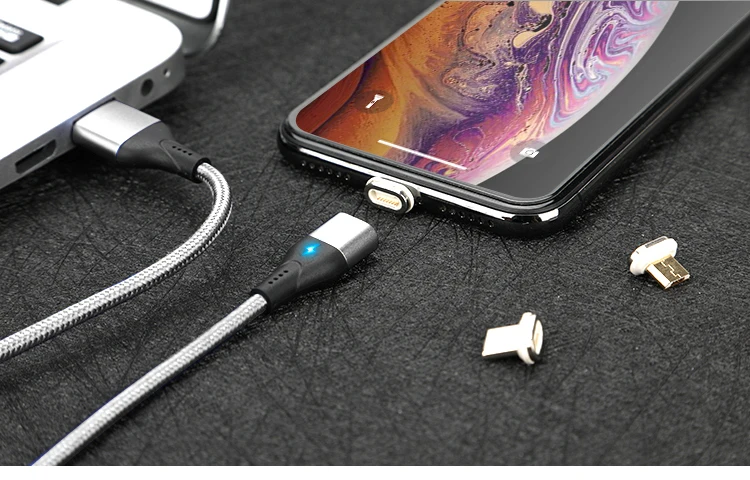 NOHON Магнитный кабель Micro usb type C Магнитный USB кабель передачи данных для быстрой зарядки для iPhone XS MAS X XR 8 7 6 6S магнит зарядное устройство для телефона