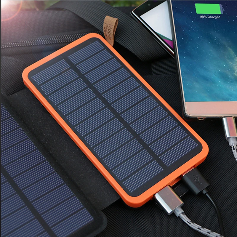 Внешний аккумулятор на солнечной батарее 20000 мАч 5 В 2 А USB-выход | Электроника