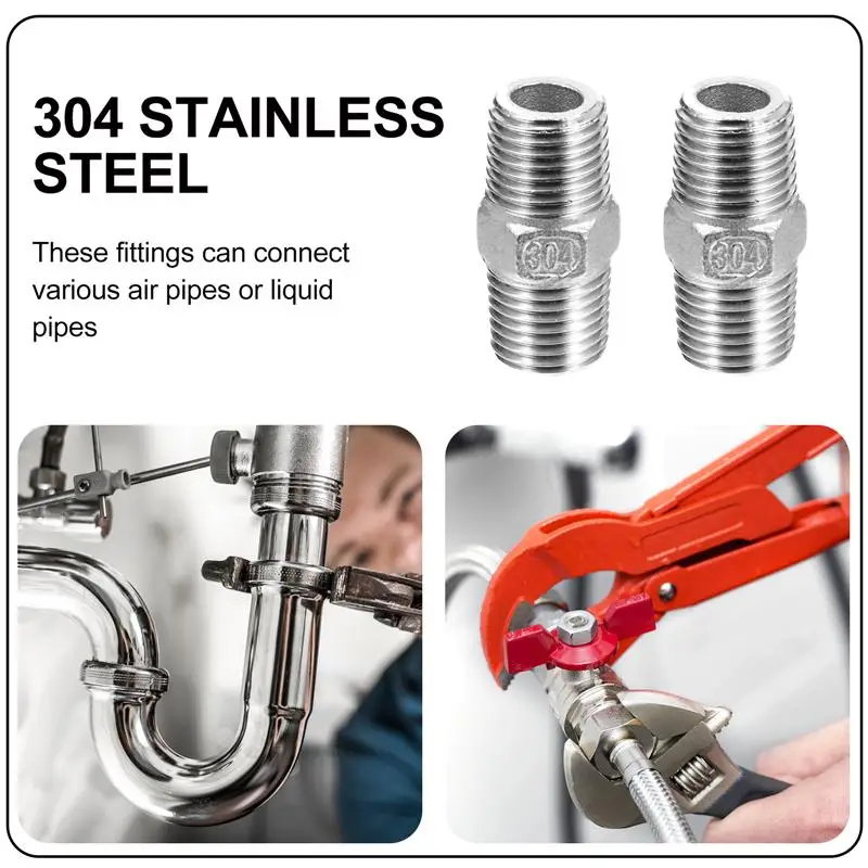 

4pcs Pipe Fittings Pipe Connectors Practical Convenient Hose Fittings Hose Connectors for Factory Garden Home