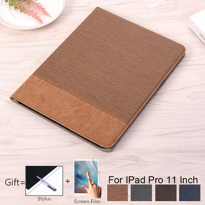 Чехол для iPad Pro 11, роскошный смарт-чехол из искусственной кожи, чехол-книжка с автоматическим пробуждением, чехол для нового iPad Pro 11, выпуск