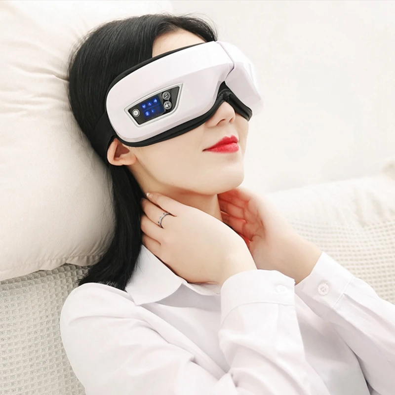 

Eye Massager Foldable Eye Protector Bluetooth Electric Eyes Mask Massage Vibration Heating Air Pressure Eyes Care Tool
