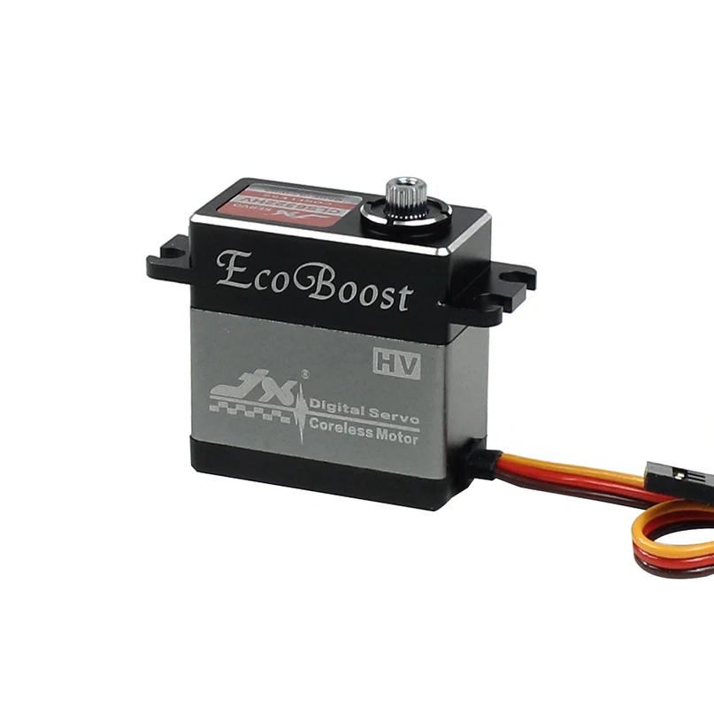 JX-Servo CLS6322HV, 21KG, gran par, 180 grados, alto voltaje, CNC, carcasa de aluminio, engranaje de Metal, Servo Digital sin n&uacute;cleo para helic&oacute;ptero teledirigido-3