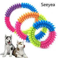 high quality rubber toy dog cleaning teeth biting toy pet products dog chewing molar ring tpr cat and dog training biting toys