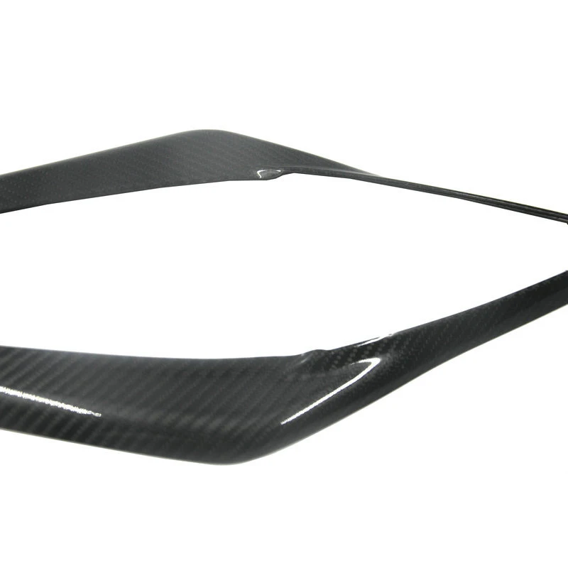 

2Pcs Carbon Fiber Front Headlights Eyebrow Eyelid Sticker Cover Trim for Toyota Camry 2018-2019