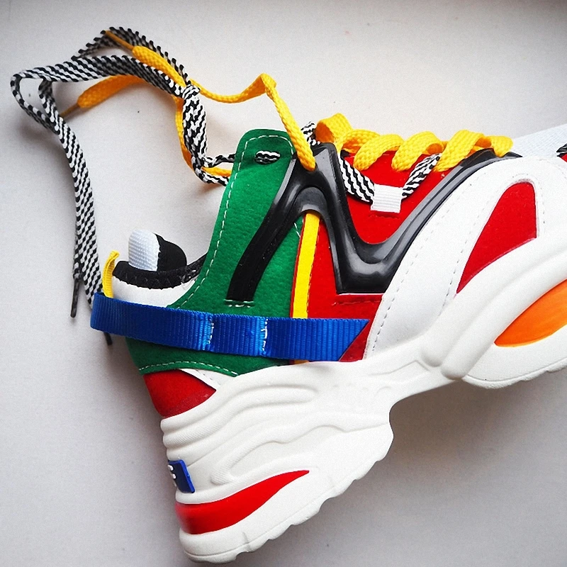 Женские кроссовки увеличивающие рост на высоком каблуке 6 см дышащие спортивные