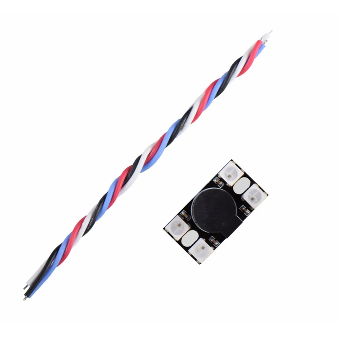 

JMT супер громкий 110 децибел светодиодный зуммер сигнализации WS2812 программируемый BF F3 F4 F7 для FPV радиоуправляемого гоночного дрона самолета