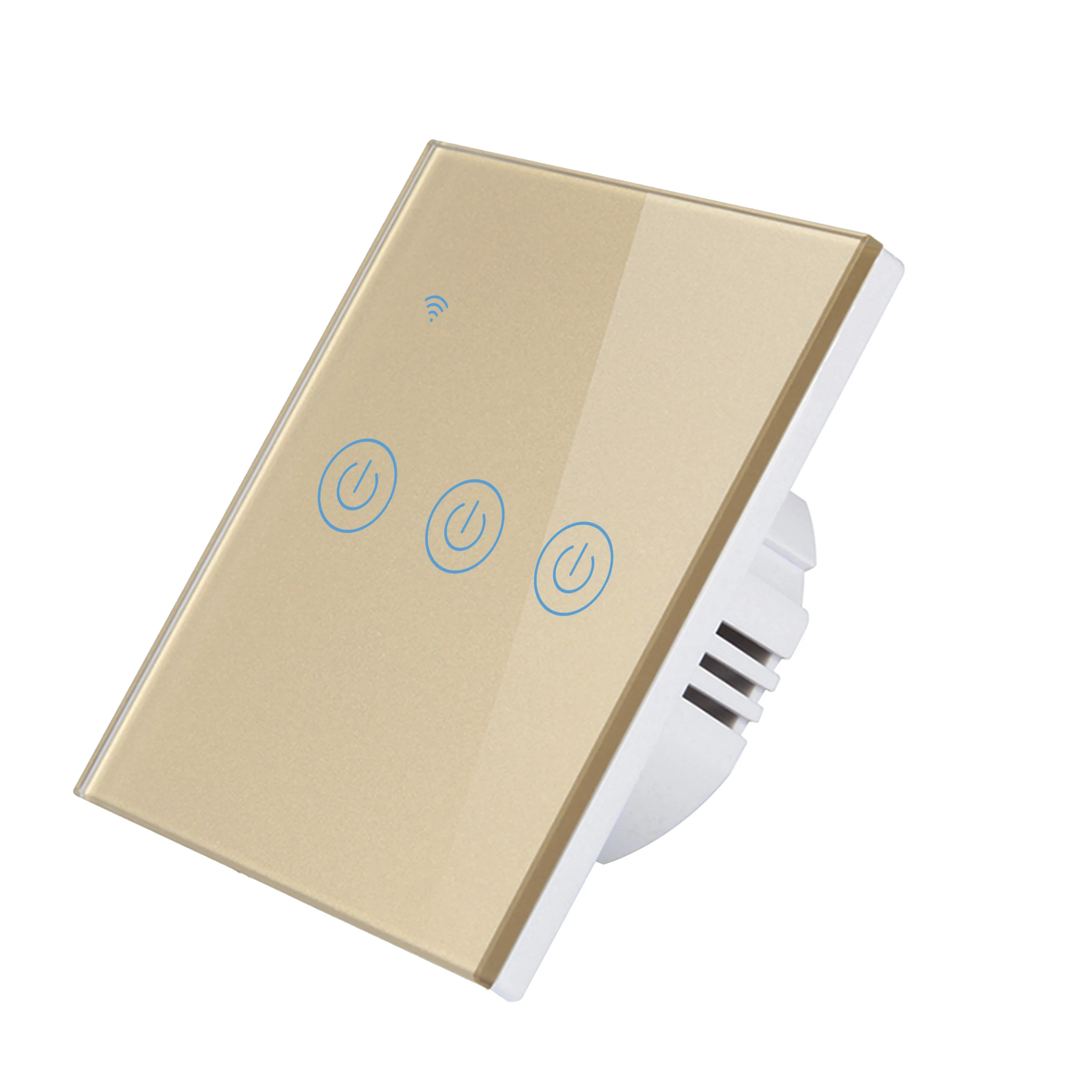 

1/2/3 Gang 1 Way Tuya/Smart Switch Wall Light Switch WiFi Single live line for application without neutral wire