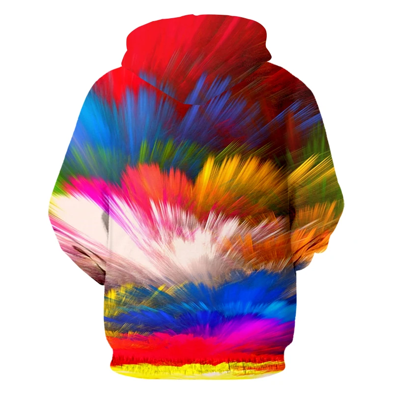 IFPD EU Size Mans/woman 3d Tie Dye Cool Print Colorful Splash Paint Zipper Hoodies Sweatshirts Casual Hiphop Streetwear Pullover | Мужская