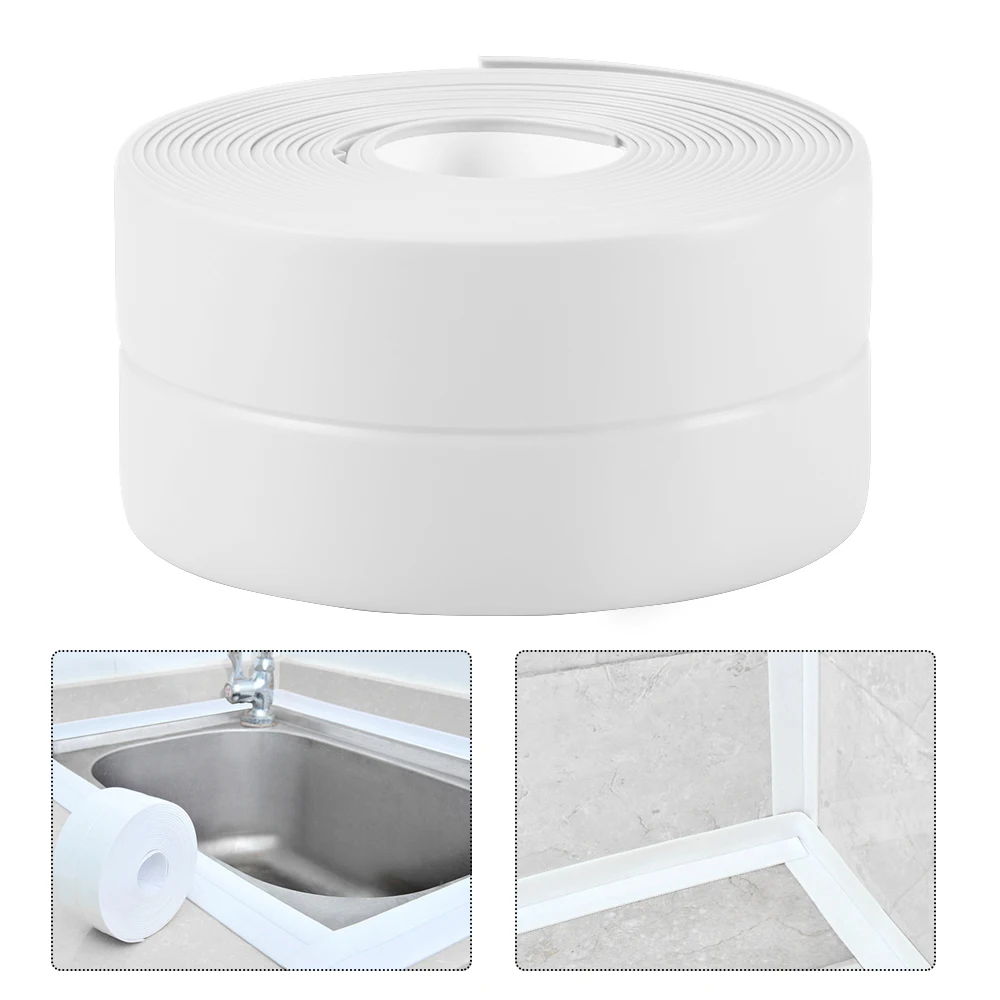 1 рулон водонепроницаемая самоклеящаяся лента из ПВХ для ванной душа раковины