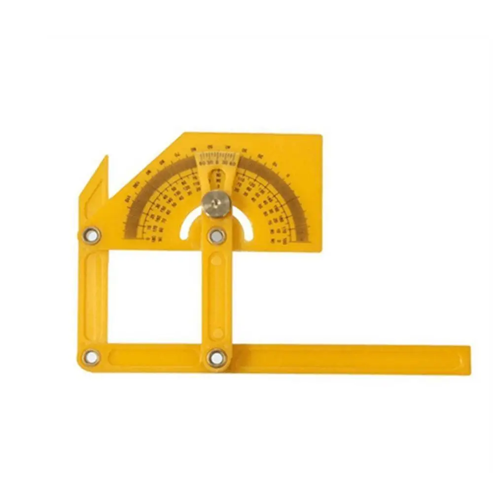 Цвет: желтый Калибровочный транспортир Finder Angle Finder Miter Gauge угломер Finder Miter Gauge Arm измерительная линейка - Цвет: Цвет: желтый