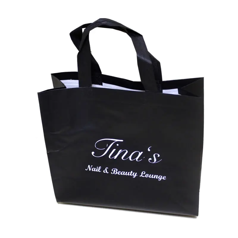 Logotipo impreso personalizado, letras para compras y embalaje, bolsas de regalo no tejidas-1