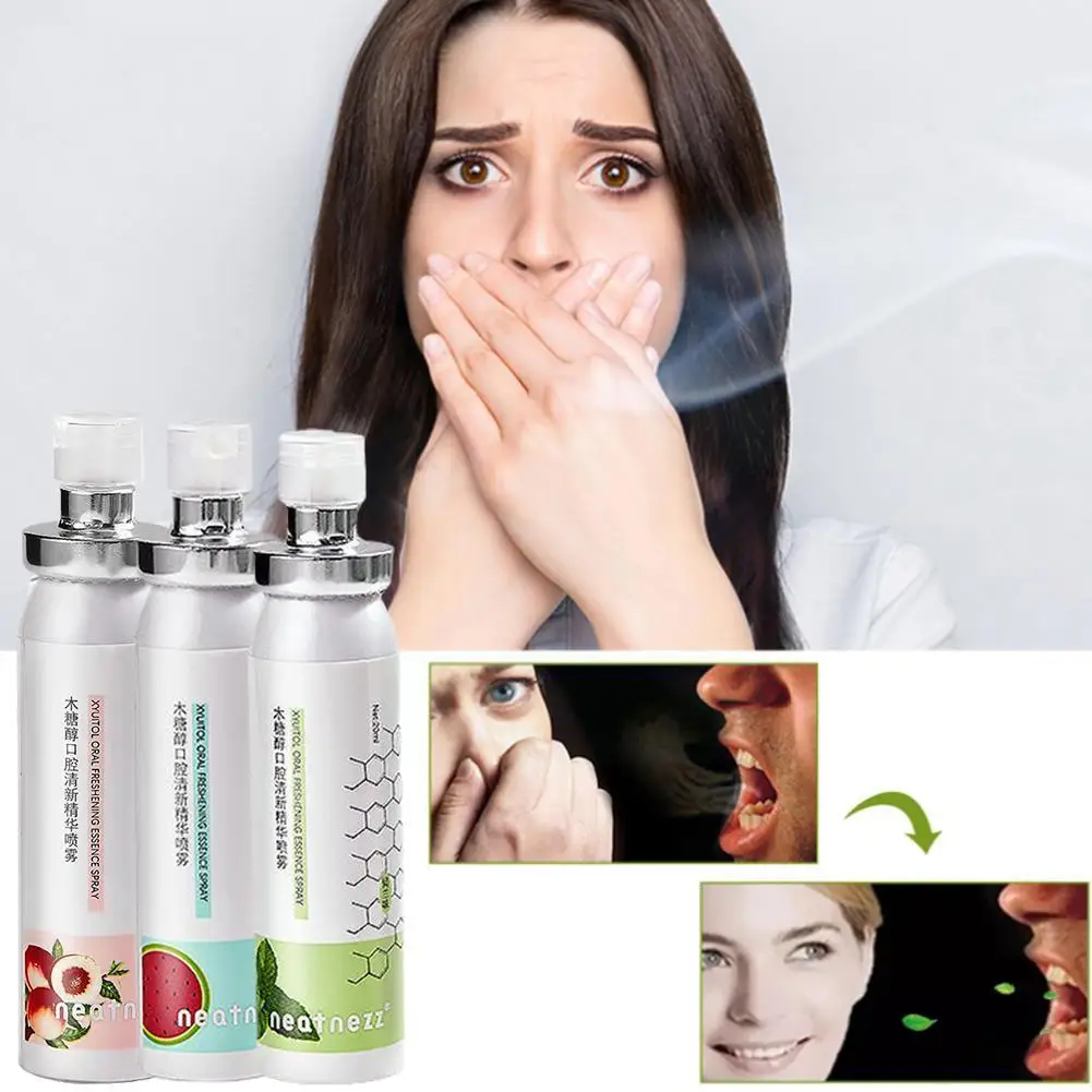 Освежитель воздуха спрей медовый персик мятный вкус дыхание мужской плохой