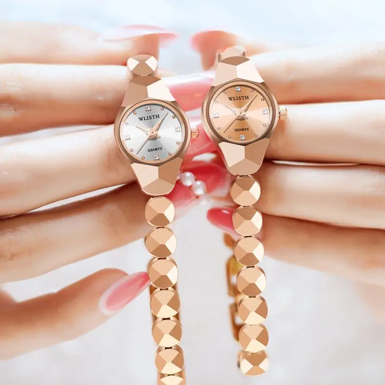 

Часы наручные WLISTH женские кварцевые, элегантные темпераментные водонепроницаемые деловые полностью стальные, для студентов