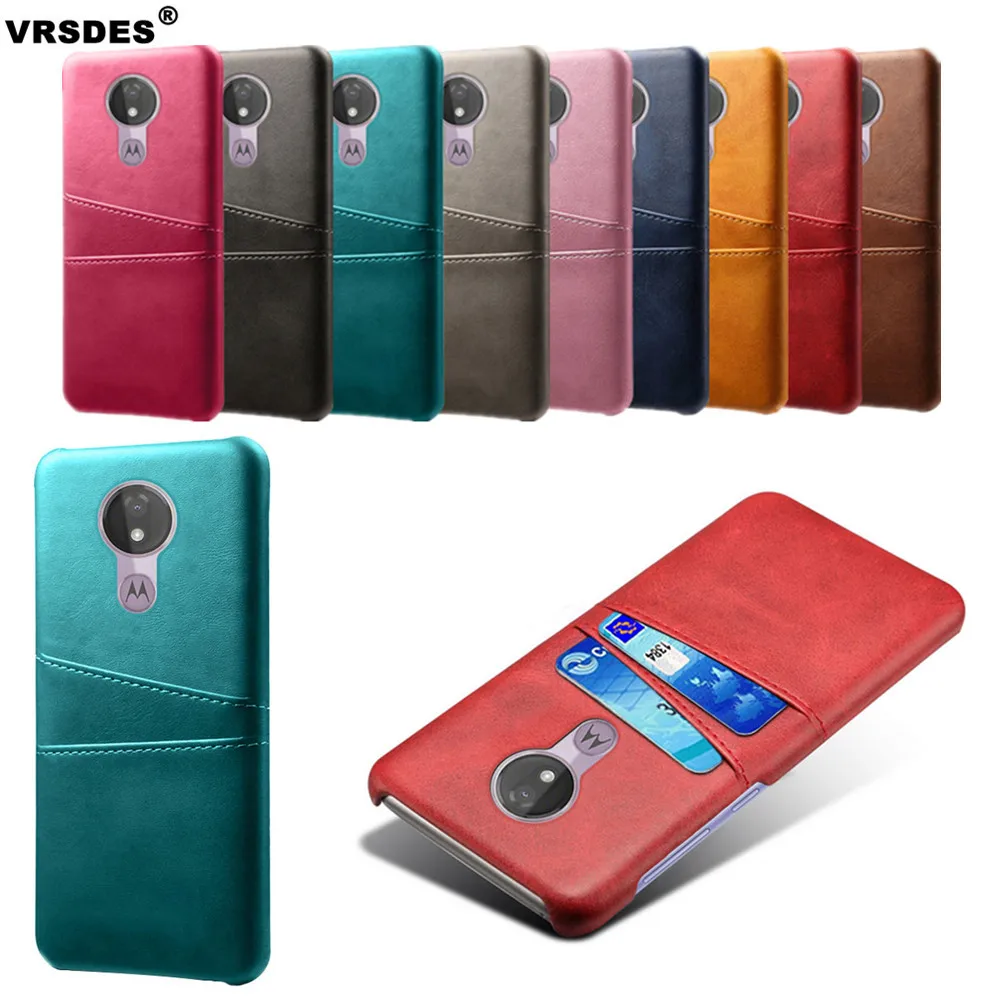 

For Motorola MOTO P40 G7 Power Z4 E5 G7 Play Case Credit Card Case Vintage PU Leather Wallet Case For MOTO G6 One P30 Play Funda