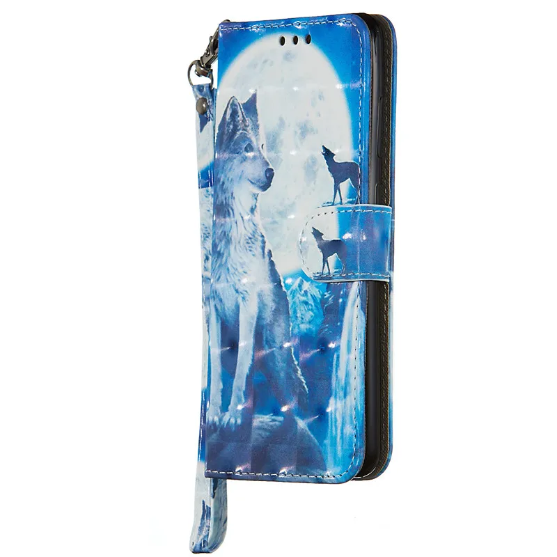 For Samsung S20 Case 3D Painted Flip TPU And PU Leather Wallet Plus Ultra Card Slot Stand Cover | Мобильные телефоны и