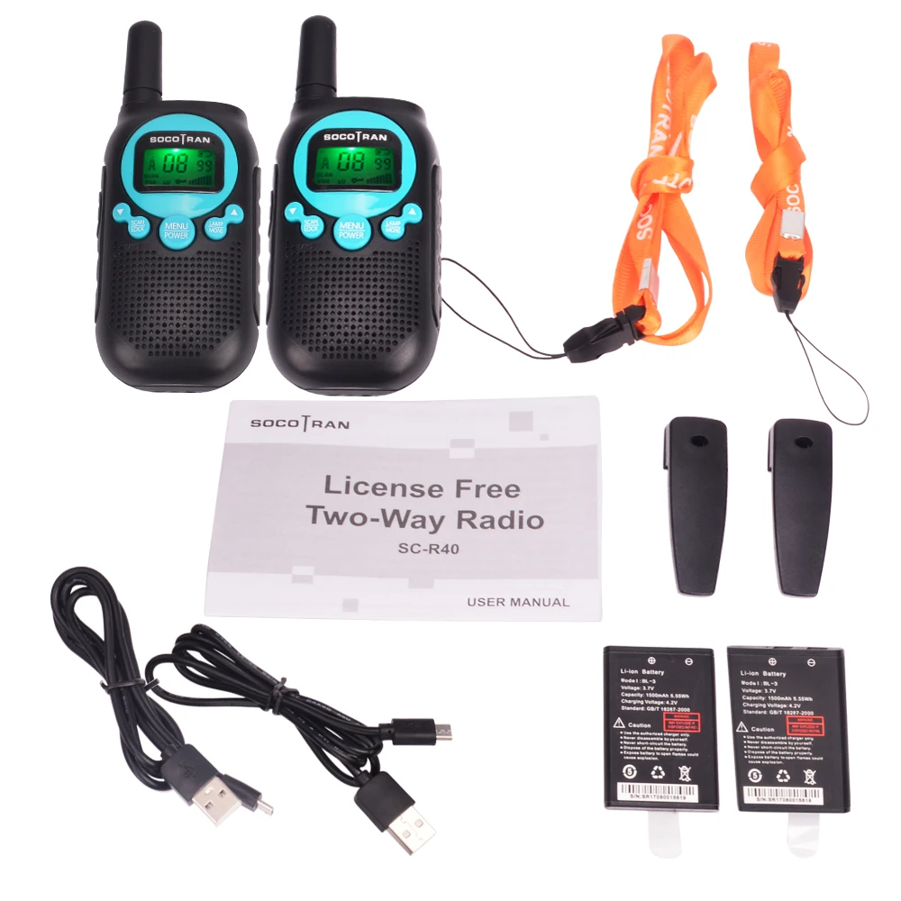 

child walkie talkie 2 pcs PMR446 license free RADIO 8CH two way radio amador Privacy code rechargeable battery
