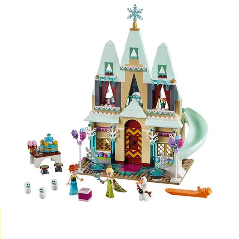 Princess Castle Building Blocks Cinderella Mermaids Elsa Anna Figure Girl Bricks Compatible logoes Friends Toy | Игрушки и хобби