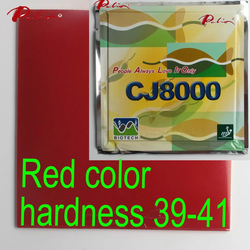 Palio официальный долгосрочный CJ8000 39-41 Настольный теннис резиновая BIOTECH technilogy быстро атакующая петля маленькая липкая ракетка для настольного тенниса - Цвет: red