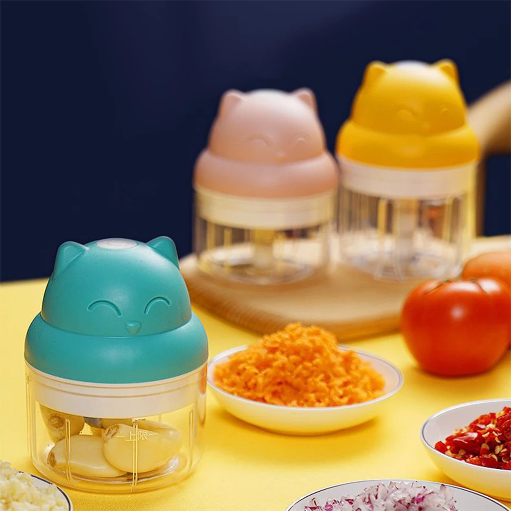 

100ml Electric Garlic Masher Vegetable Cutter Ginger Chopper Food Processor For Crushed Garlic Crushed Ginger Crushed Fresh Chil