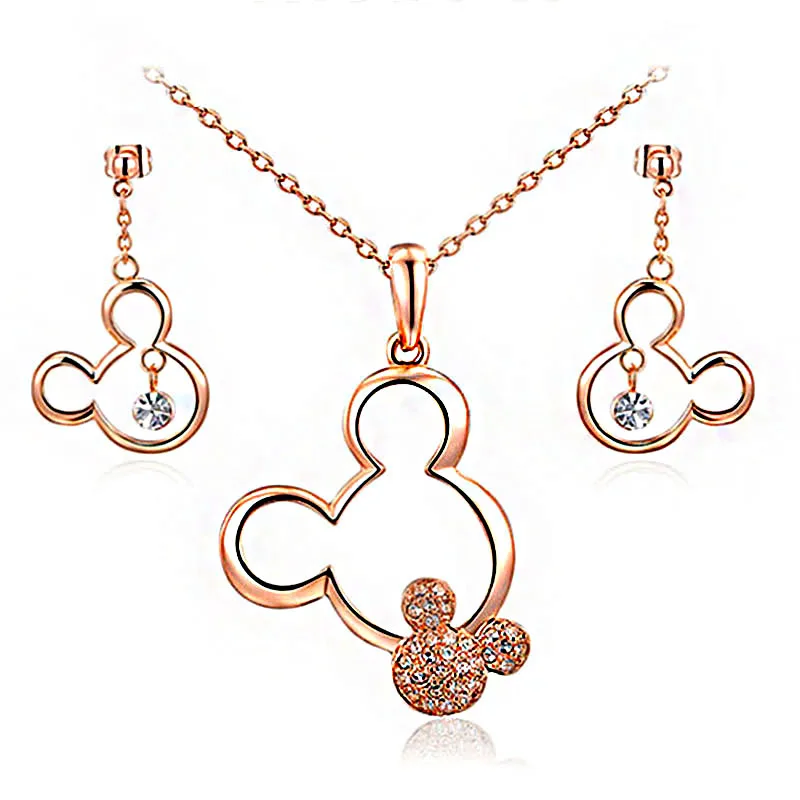 Горячая Распродажа ювелирное изделие австрийский кристалл ожерелье и серьги