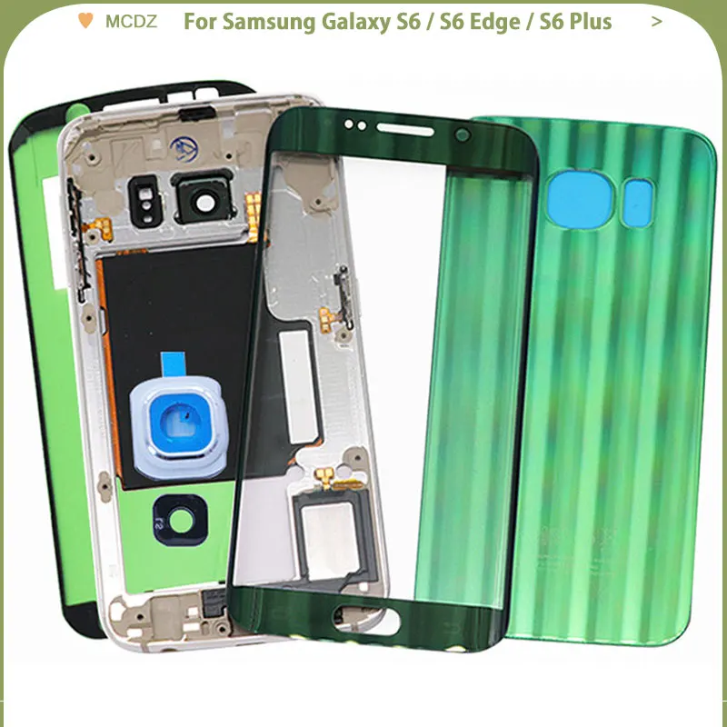 Новый чехол с аккумулятором S6 для Samsung Galaxy G920 / Edge Plus G925 задняя крышка + средняя
