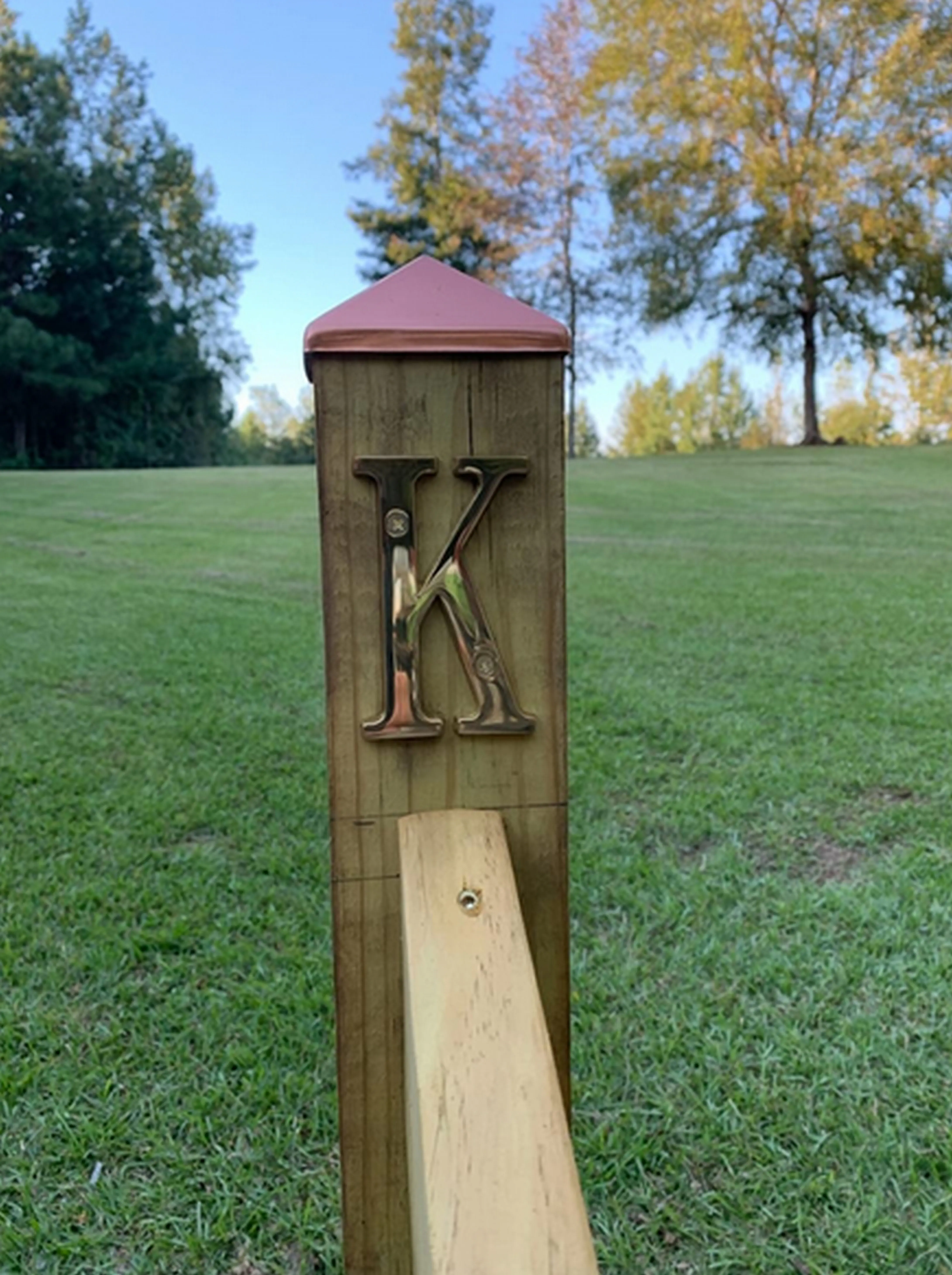 

PHS B100 4inch Solid Copper Bright Brass House Door Letter Letra