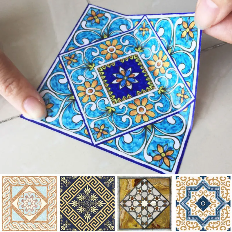 Диагональная наклейка для кухни 20 шт./компл. декоративная Европейская Настенная