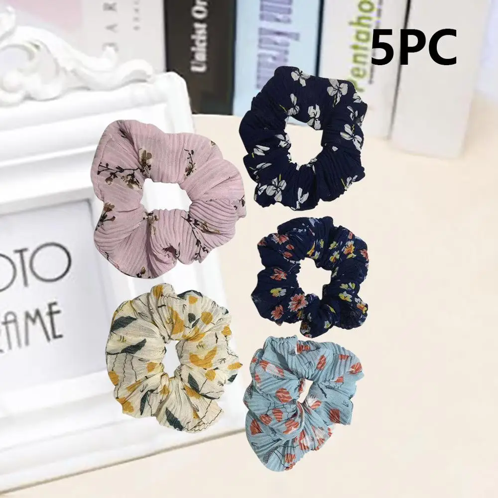 36 шт. мягкие бархатные резинки для волос с цветочным узором |