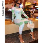 BOOFEENAA комбинезоны с длинным рукавом для женщин 2020 одежда для активного отдыха Облегающий комбинезон сексуальные Клубные наряды цельный женский костюм