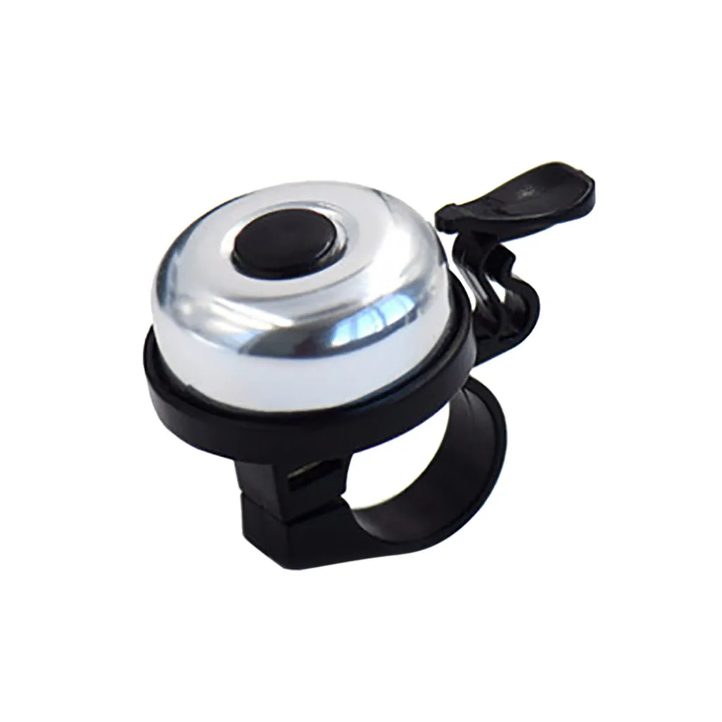

Metal Bicycle Bell MTB Mountain Road Bike Handlebar Aluminum Alloy Ring Horn Sound Alarm Bicycle Accessories Silver/ Black