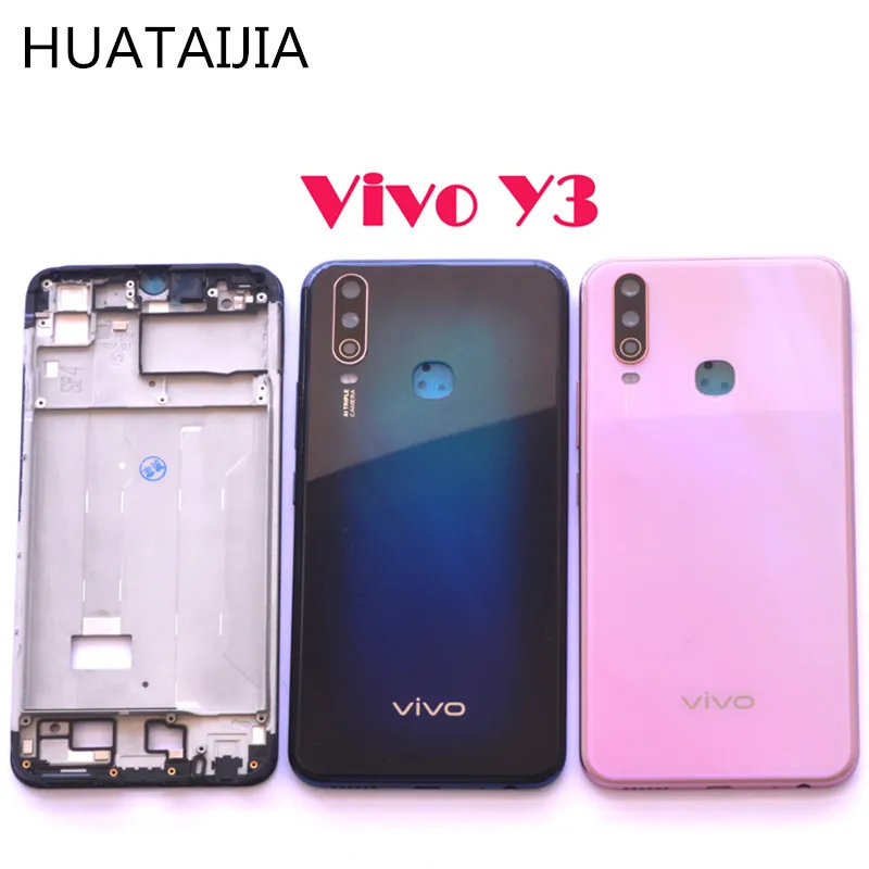 Новинка передний экран средняя рамка задняя крышка батарейного отсека для vivo Y3