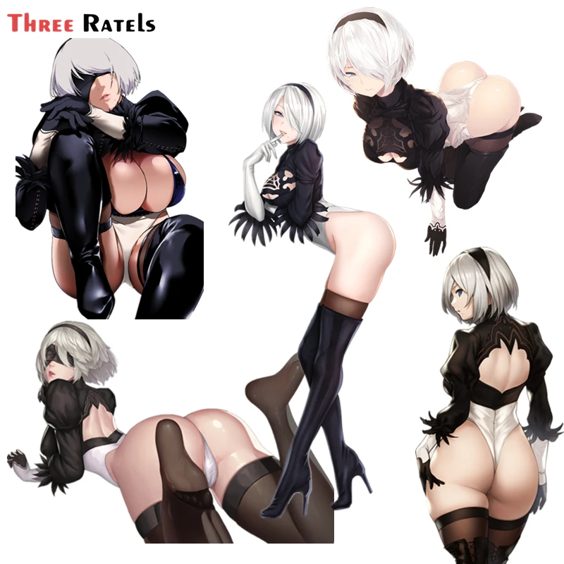 

F654 Yorha No 2 Type B Nier Game Waifu Hentai крутая аниме девушка Автомобильная наклейка топливный бак крышка зеркало заднего вида Водонепроницаемая наклейк...