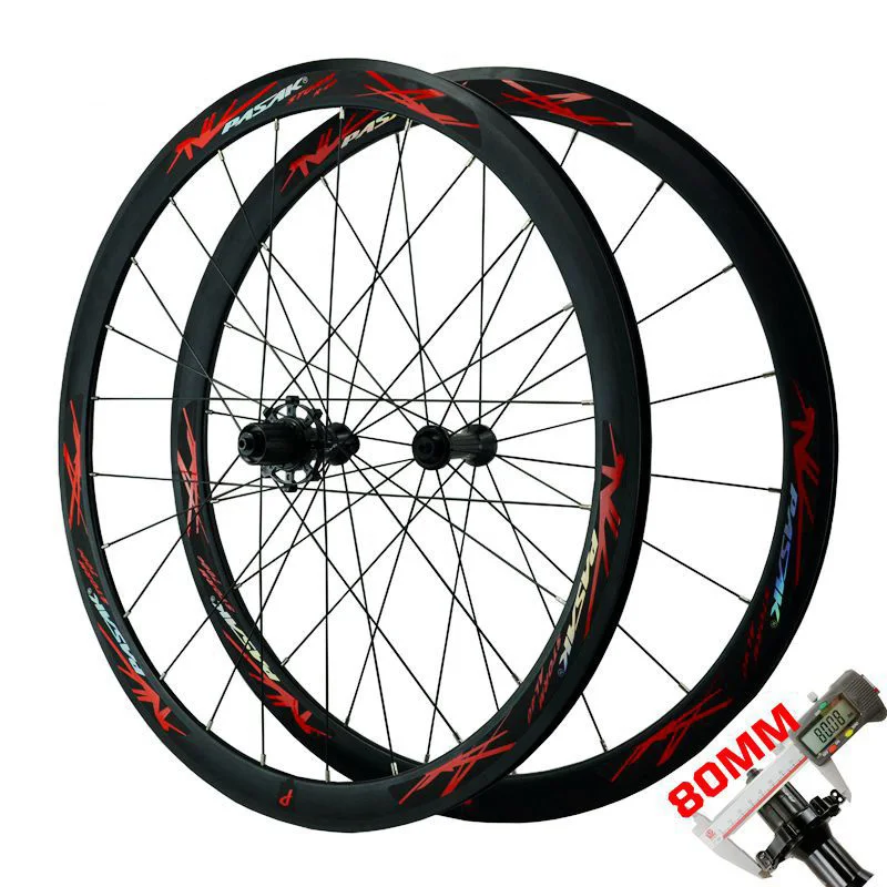 Preise Rennrad 700C Fahrrad Rad Set 40MM Aluminium Legierung Felge C/V Bremse Vorne 2 Hinten 4 Lager Gerade Pull Racing Laufradsatz