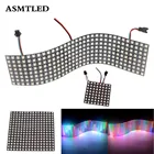 8*8,16*16,8*32 пикселей WS2812 цифровая Гибкая светодиодная запрограммированная панель экрана индивидуально Адресуемая полноцветная Плата дисплея DC5V