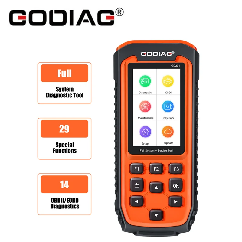 GODIAG GD201 автомобильный диагностический инструмент полная система ABS SRS сканер с