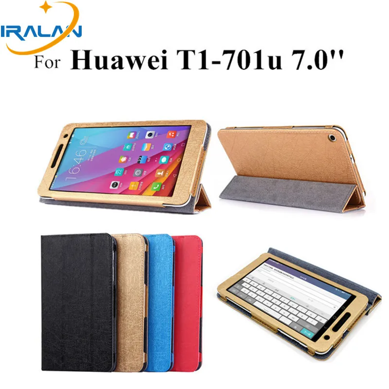 Новинка 2017 T1 701u кожаный чехол с откидной крышкой для Huawei Mediapad 7 0 планшета huawei mediapad