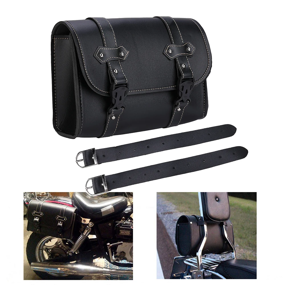 

Motorcycle Saddle Bag PVC Bag Sissy Bar Bags Storage Tool Pouch For Honda Shadow For BMW R1200GS Motorcycle tool bags Universal
