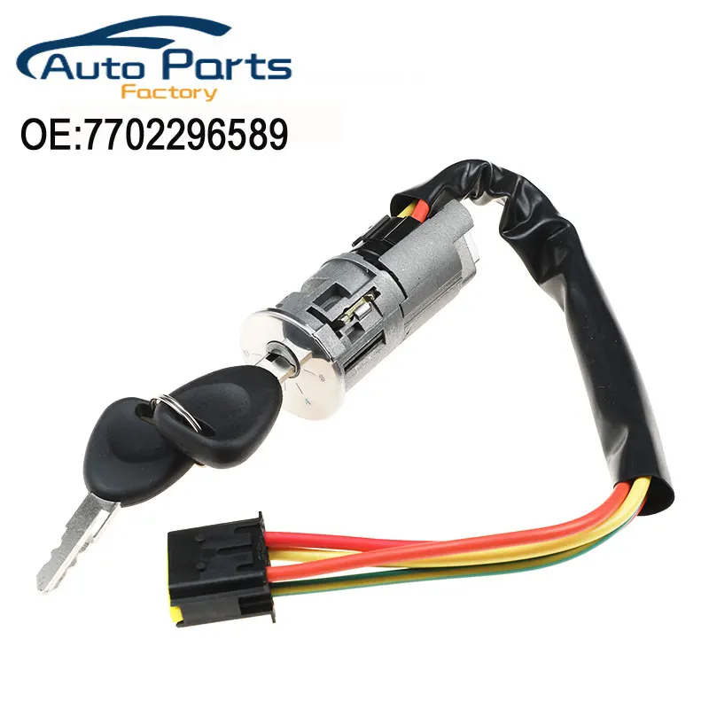 

New 7702296589 Car Ignition Starter Key Switch Lock For Renault Logan Dacia Sandero Clio 7701471098 7701471220 6601551102