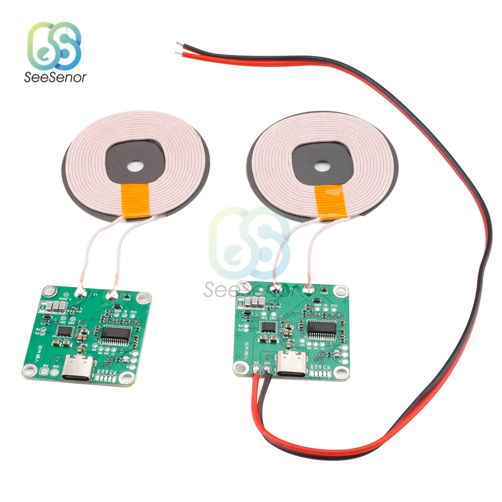20W High Power 5V 12V 24V Fast Charging Wireless Charger Transmitter Module Type-c USB + Coil Qi Universal For Car Phone Battery |